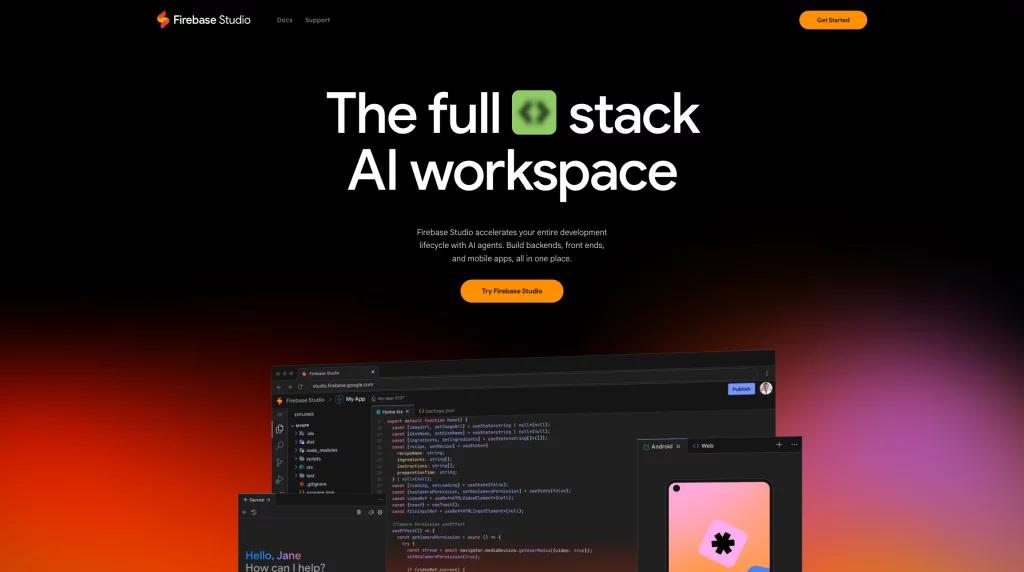 Firebase Studio開発環境の全体像