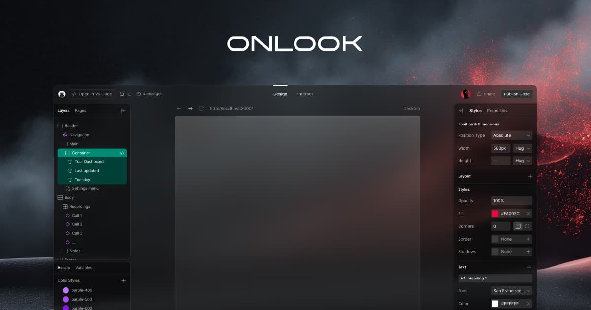 Onlookとは?ReactとTailwindを直感的に操る“デザイナー向けCursor”の全貌